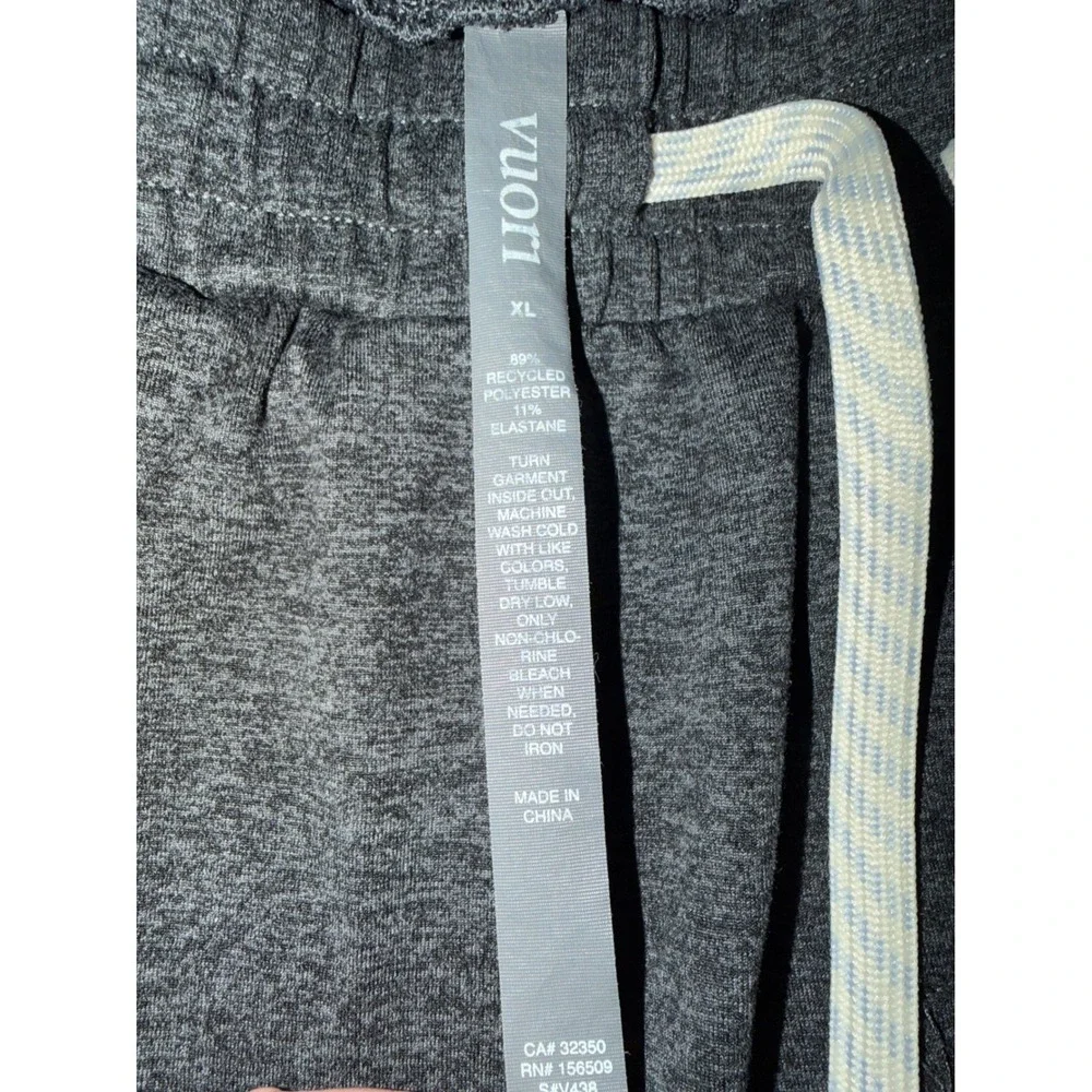 Vuori Joggers Mens XL Ponto Performance Charcoal Heather Stretch Pants V438